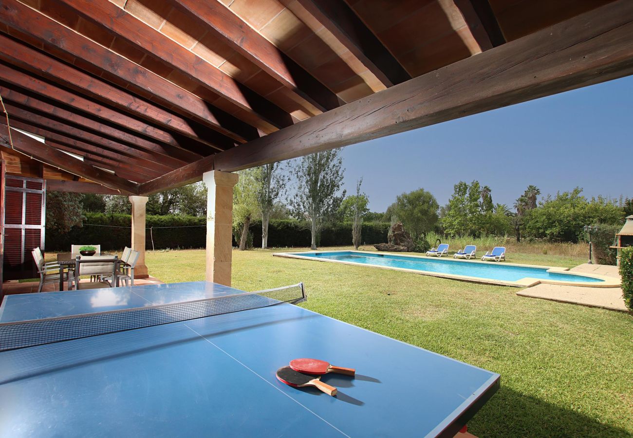Villa en Pollensa - COLLET VELL. Encantadora casa forrada de piedra con amplio jardin