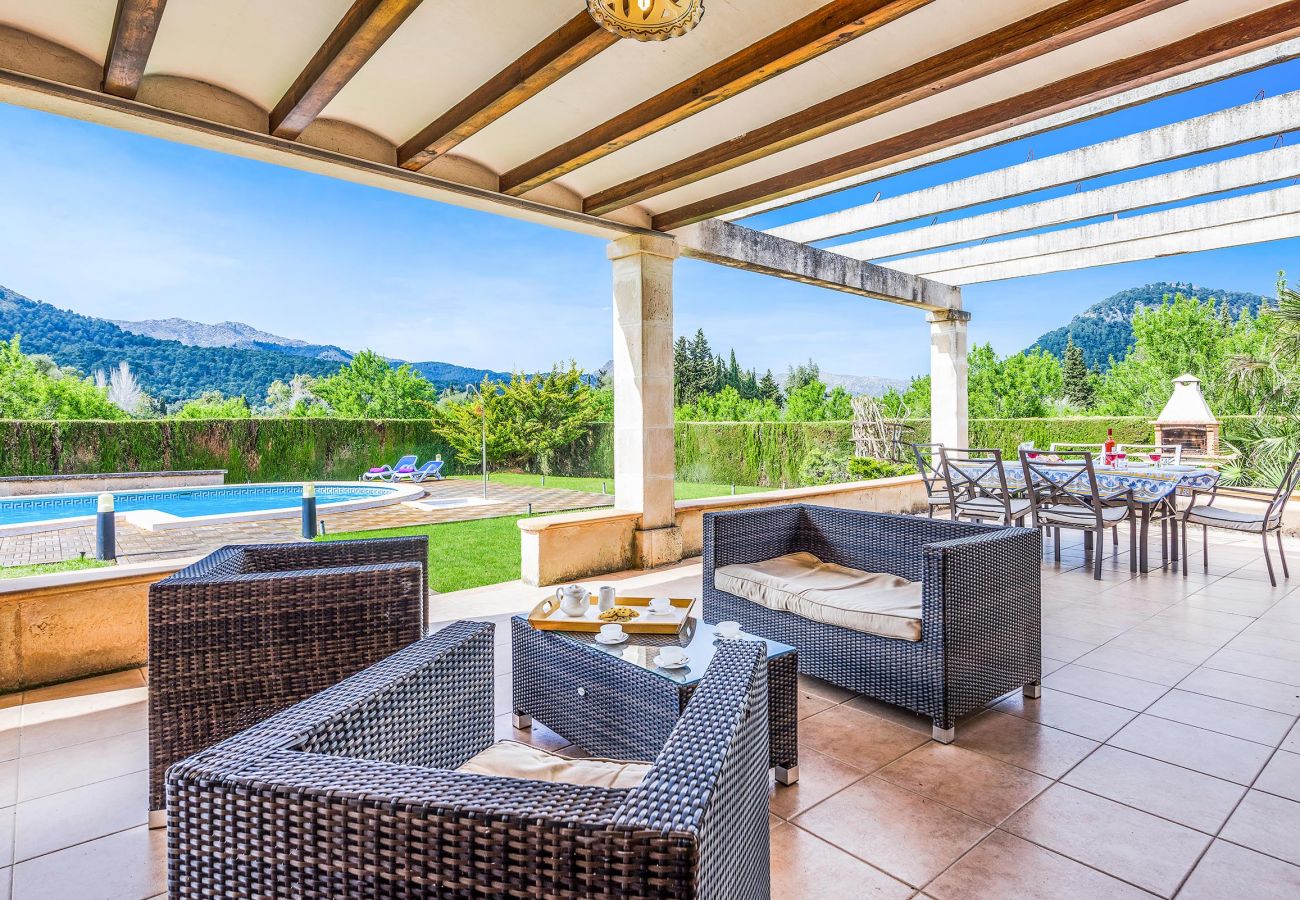 Villa en Pollensa - RAFALET. Estupenda villa cerca con gran piscina y un entorno espectacular
