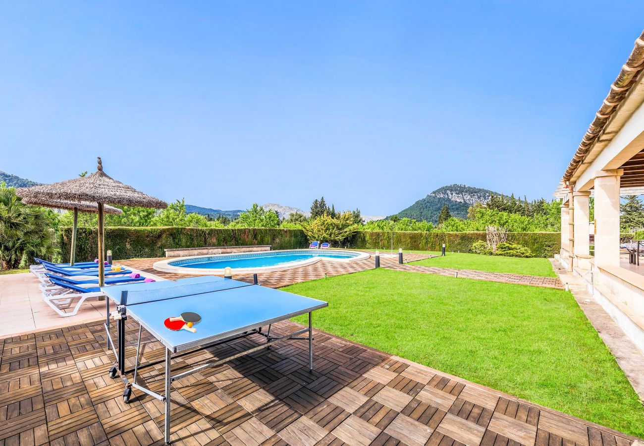 Villa en Pollensa - RAFALET. Estupenda villa cerca con gran piscina y un entorno espectacular