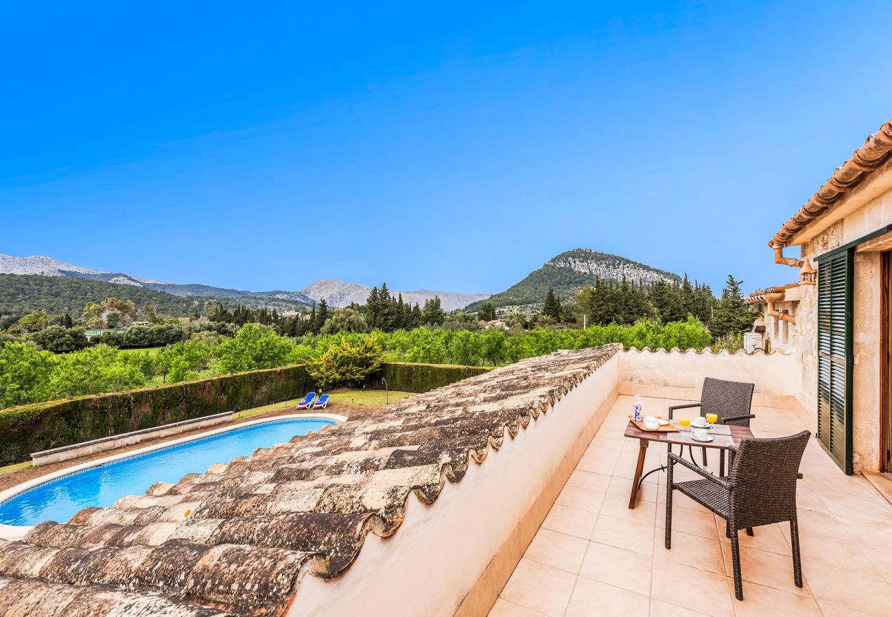 Villa en Pollensa - RAFALET. Estupenda villa cerca con gran piscina y un entorno espectacular