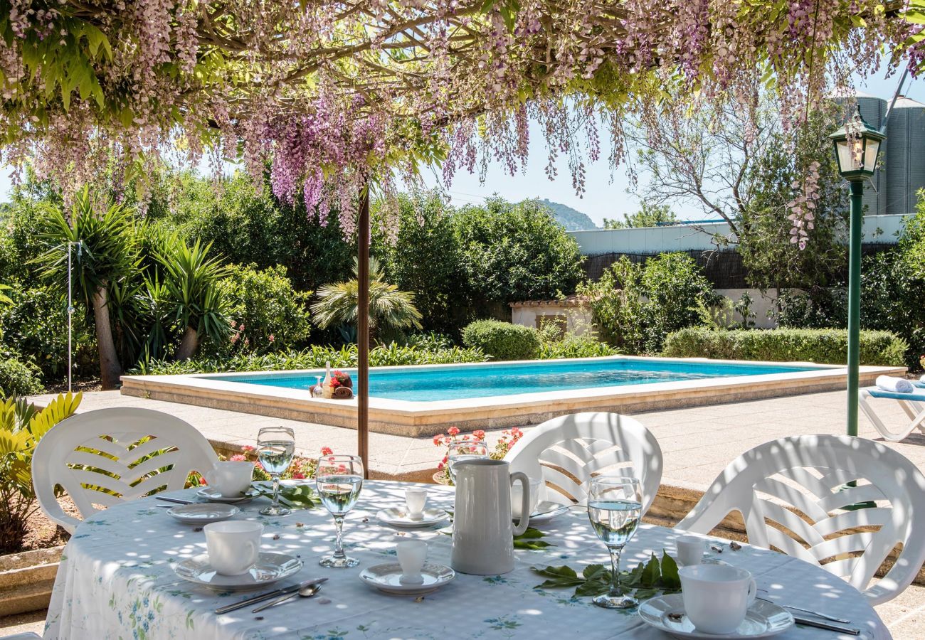 Villa in Pollensa - PANADA. Huge covered barbecue and less than 300 m from the supermarket