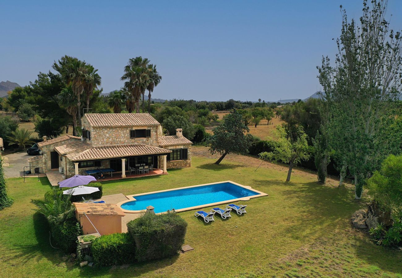 Villa in Pollensa - COLLET VELL. Lovely stone-clad villa with large garden