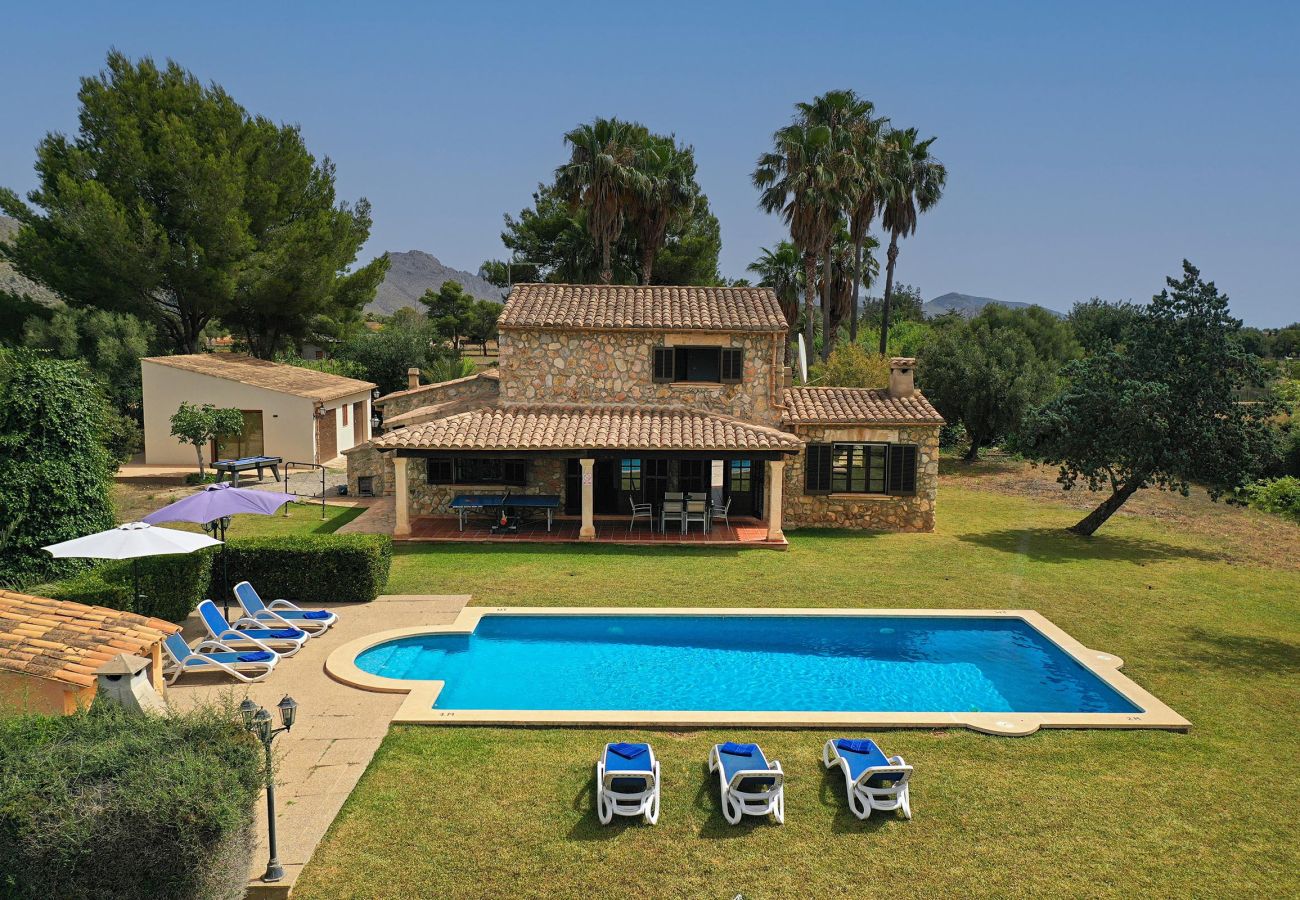 Villa in Pollensa - COLLET VELL. Lovely stone-clad villa with large garden